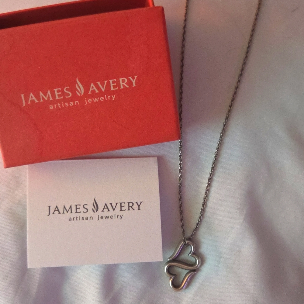 James Avery Heart to heart necklace